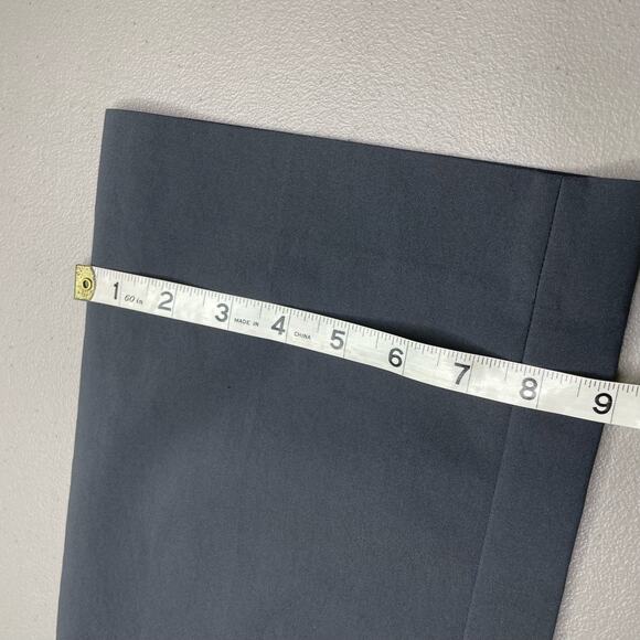 Mossimo Wide Leg Dress Pants Mid Rise Flat Front Stretch Gray Dark Academia 12 - Picture 12 of 12